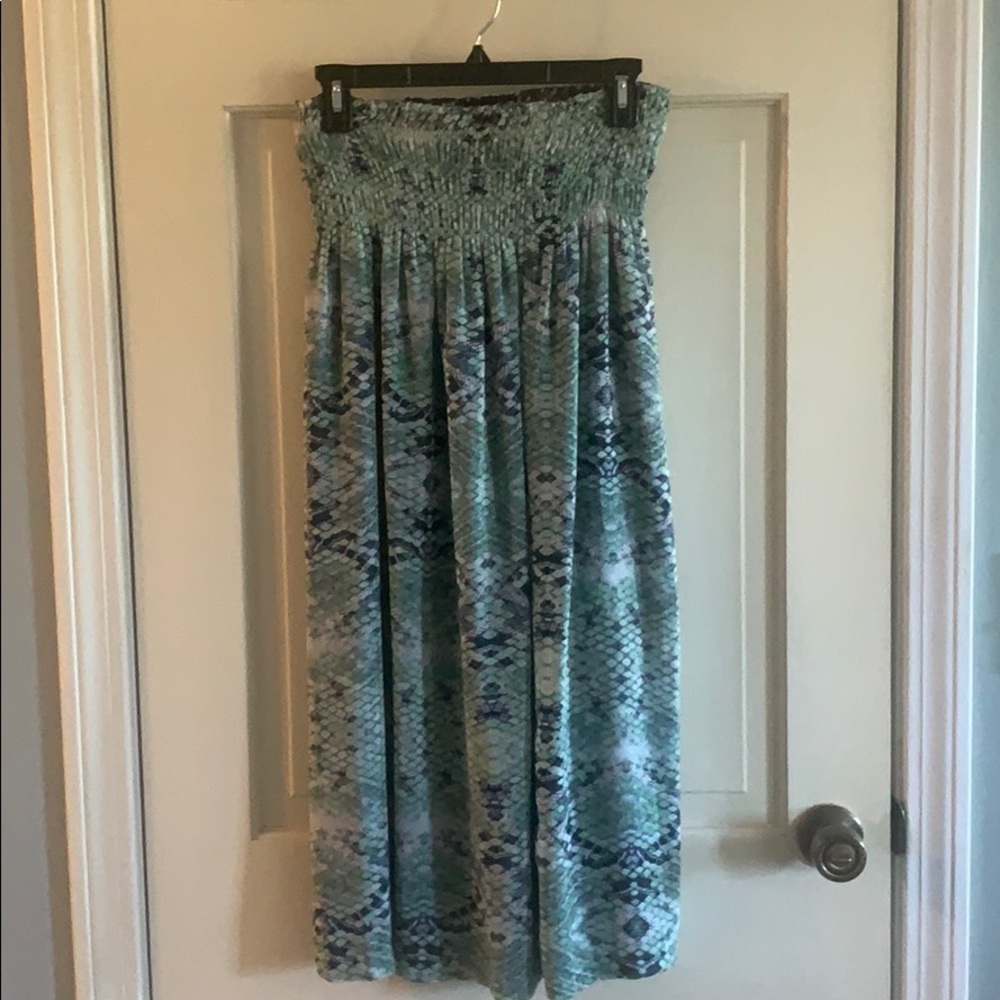 CAbi reversible skirt/strapless dress